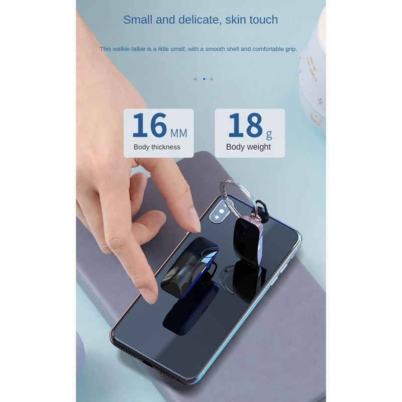 Walkie Talkie Headset Walkie Talkie All-In-One Machine For 500 Square Feet Walkie Talkie Mini Bluetooth Headset