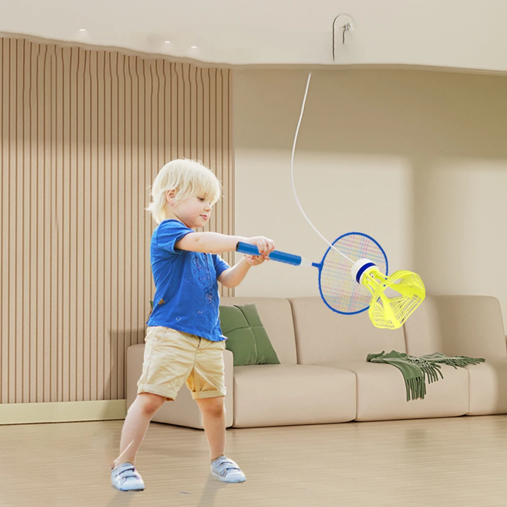 Ceiling Badminton Training Suit Toy Luminous Nylon Badminton Children's Toy Elderly Fitness Entertainment