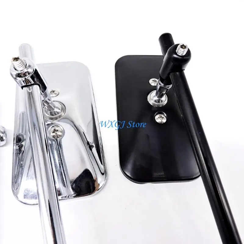 37JE Quick Mount Motorcycle Mirrors Featuring All Weather Performances and Classical Design Safety Focused For Commuters 2pcs