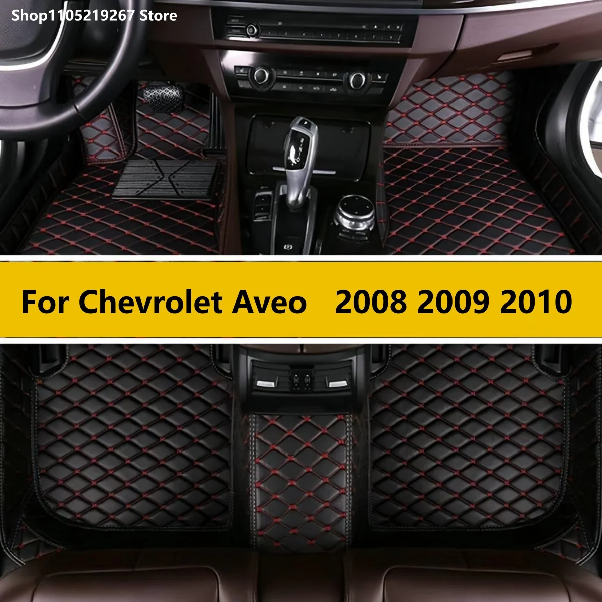 

Car Floor Mats For Chevrolet Aveo 2008 2009 2010 Automotive Custom Foot Pads Carpet Interior Accessories Vehicle Leather Matts