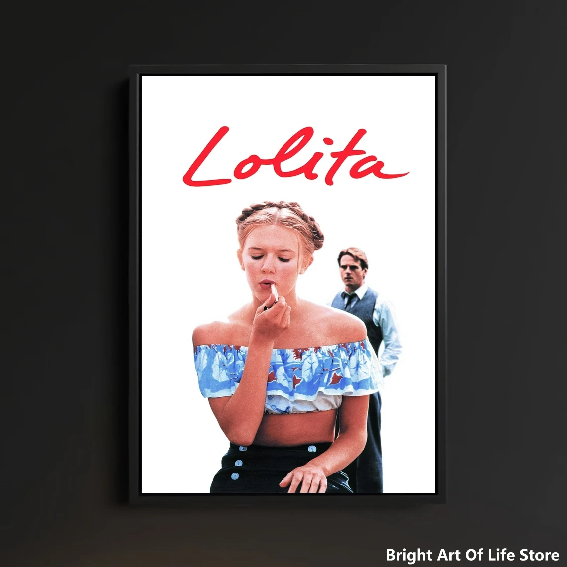 

Lolita (1997) Movie Poster Star Art Cover Photo Canvas Print Apartment Home Decor Wall Painting (Unframed)