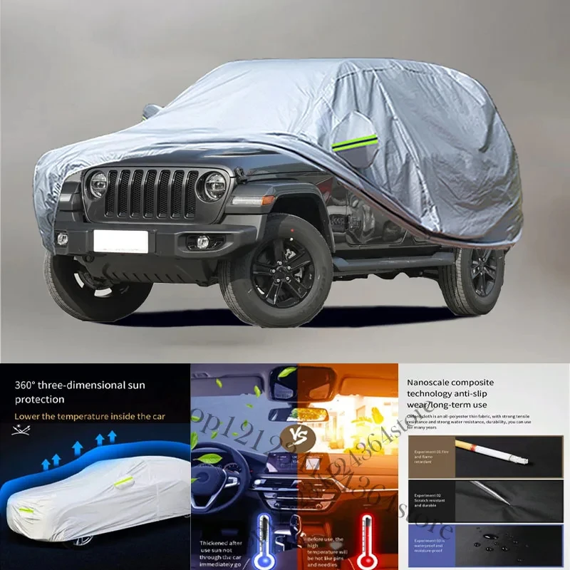 

For Jeep-Wranlger Auto Anti snow Anti dust Anti-uv Anti peeling paint And Anti Rainwater 210t car cover Car cover protection