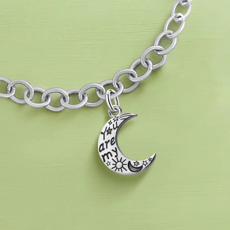 

925 Sterling Silver JamesAvery Vintage Pendants Star Moon Wallet Charms Beads Fit Original Bracelet Bangles Necklace DIY Jewelry