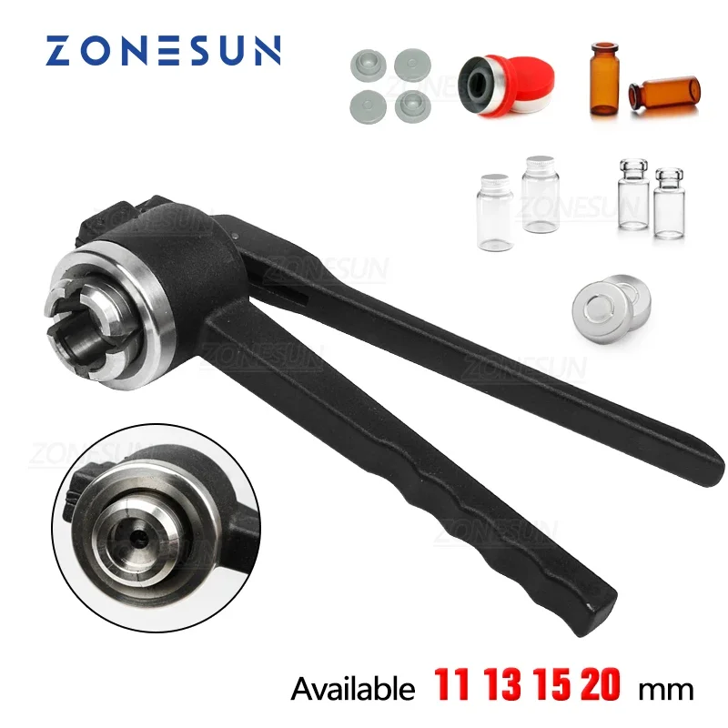 

ZONESUN Portable Manual Bottle Vial Crimper Capping Tool ZS-PVC2