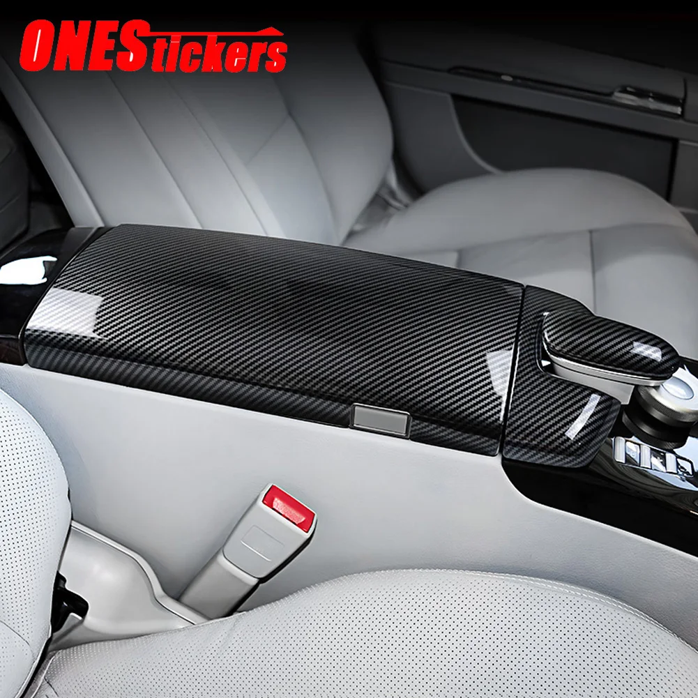 

For Mercedes Benz S Class W221 2008 2009 2010 2011 2012 ABS Car Accessories Center Console Armrest Storage Box Panel Trim Cover