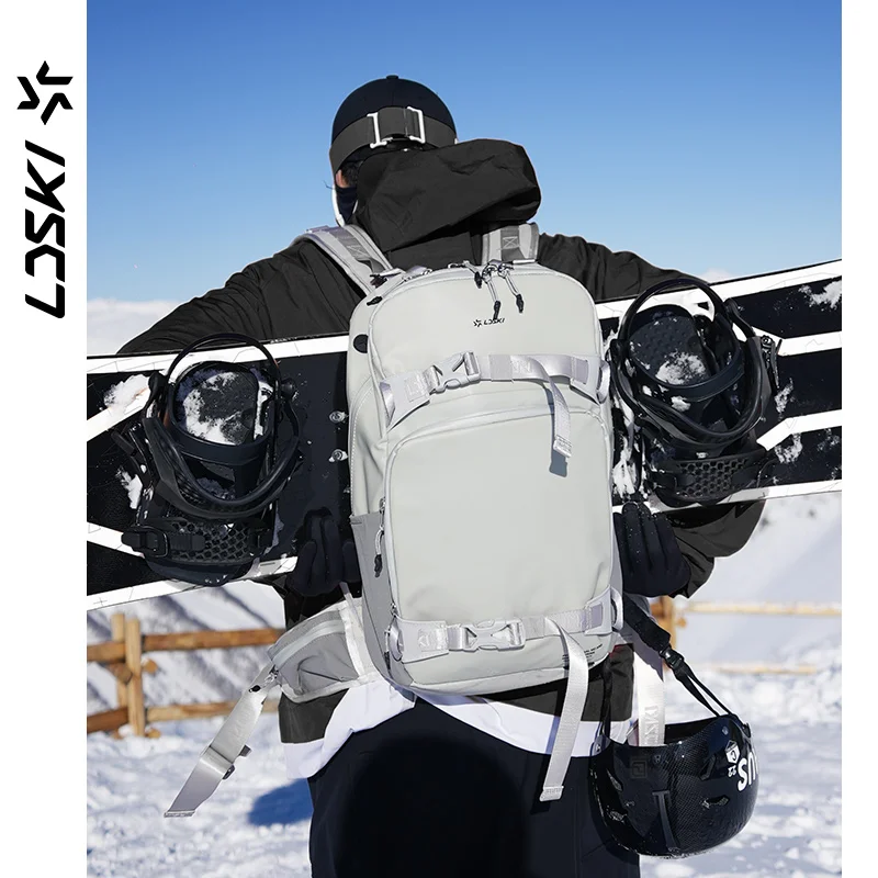 

LDSKI Ski Bags Snowboard Accessories Women Men 25L TPU Waterproof Fabric EVA Thickened Backpack Multi-Functional Storage