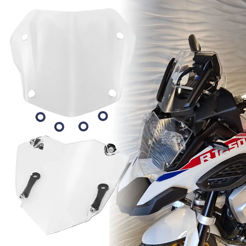 

For BMW GS1250 GS1200 R1250GS R1200GS LC ADV 2013-2023 Motorcycle Sport Windshield Windscreen Headlight Guard Protector Cover