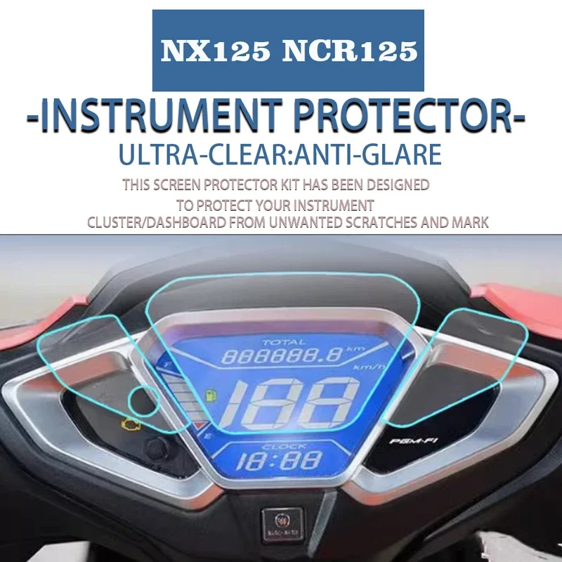 

For Honda NX125 NCR125 Motorcycle Instrument Film Screen Protector Anti-Scratch Film