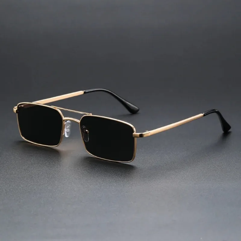 Óculos de Sol Duplo com Estilo Retro, Novo Design de Moda Punk, Óculos de Sol Luxuosos para Mulheres, Design Casual Anti-UV