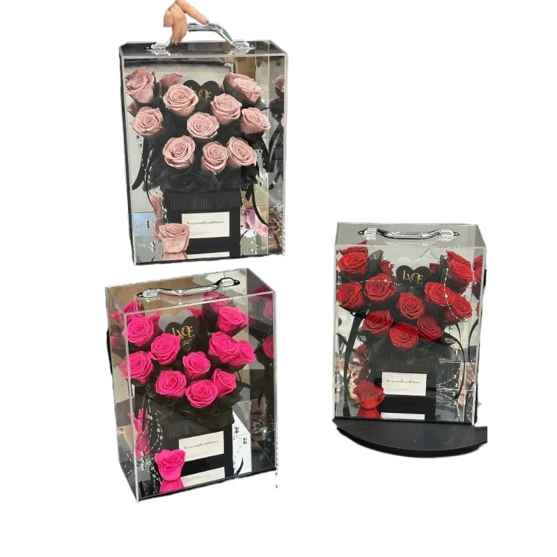 

Eternal flower rose box, send girlfriend and girlfriend marriage proposal anniversary