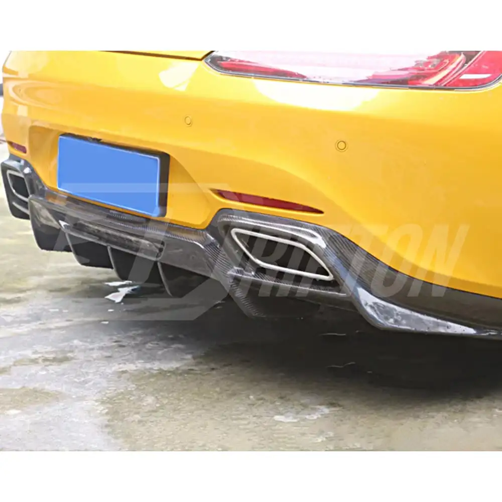 RT Style Rear Diffuser for Mercedes Benz AMG GT Carbon Fiber Body Kit