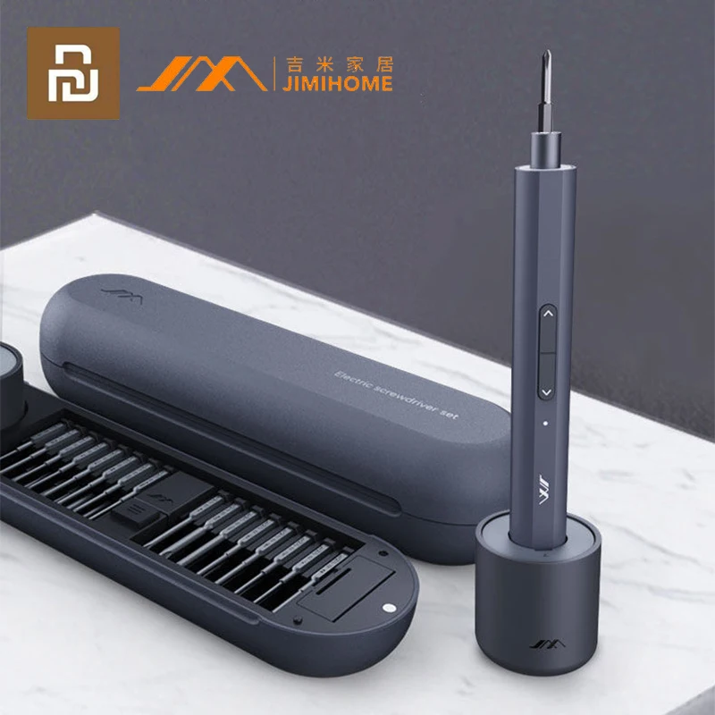 Youpin JIMIHOME Precision Electric Screwdriver Set Mini Magnetic Screw Driver Kit Bits Home Multifunctional Portable Repair Tool