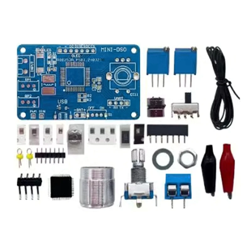 DIY Mini Digital Oscilloscope Kit STC8K8A Microcontroller Electronic Soldering Practice Loose Parts