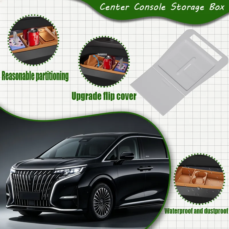 For Denza N9 2025 Center Console Full Silicone Protective Pad, Drop-in Anti-Scratch Mat, Interior Accessory