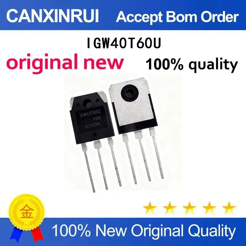 

(5-100 Pieces) Brand new original IGW40T60U 40A 600V TO-3P spot chip IC