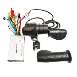 48V 350W Electric Bicycle E-bike Brushless Controller And Half Screen LCD Display with Throttle Lever