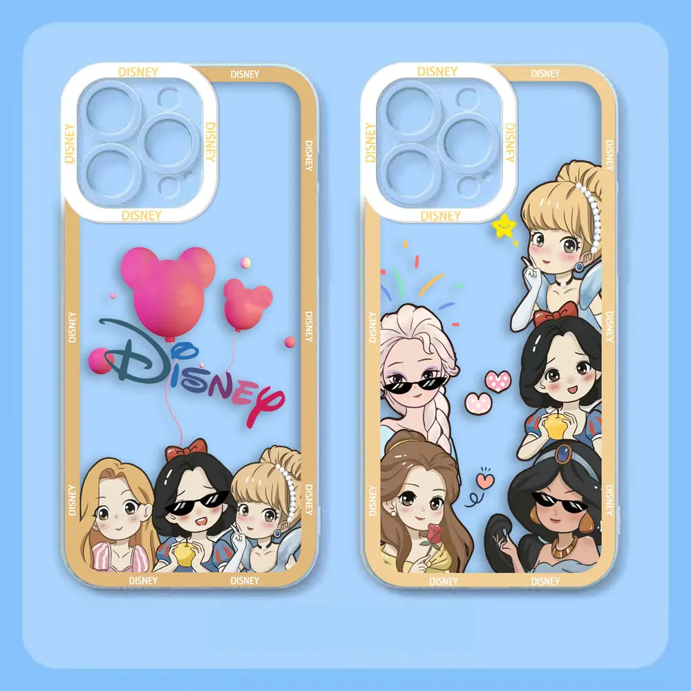 Disney Snow White Princess Clear Phone Case For Xiaomi Redmi Note 13 12 12S 11 11T 11S 10 9 10S 9S 9T 8 Pro Max Plus Case Funda