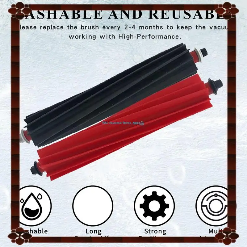 24-Hour Delivery 6PCS For Roborock S8 Maxv Ultra G20s Robot Vacuum Cleaner Double Roller Brush HEPA Filter Side Brushes Accessor