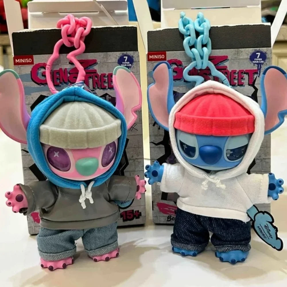 

Miniso Stitch Gen Z Street Series Blind Box Figure Cute Stitch Plush Vinyl Pendant Doll Mystery Box Surprise Bag Gift Trendy Toy