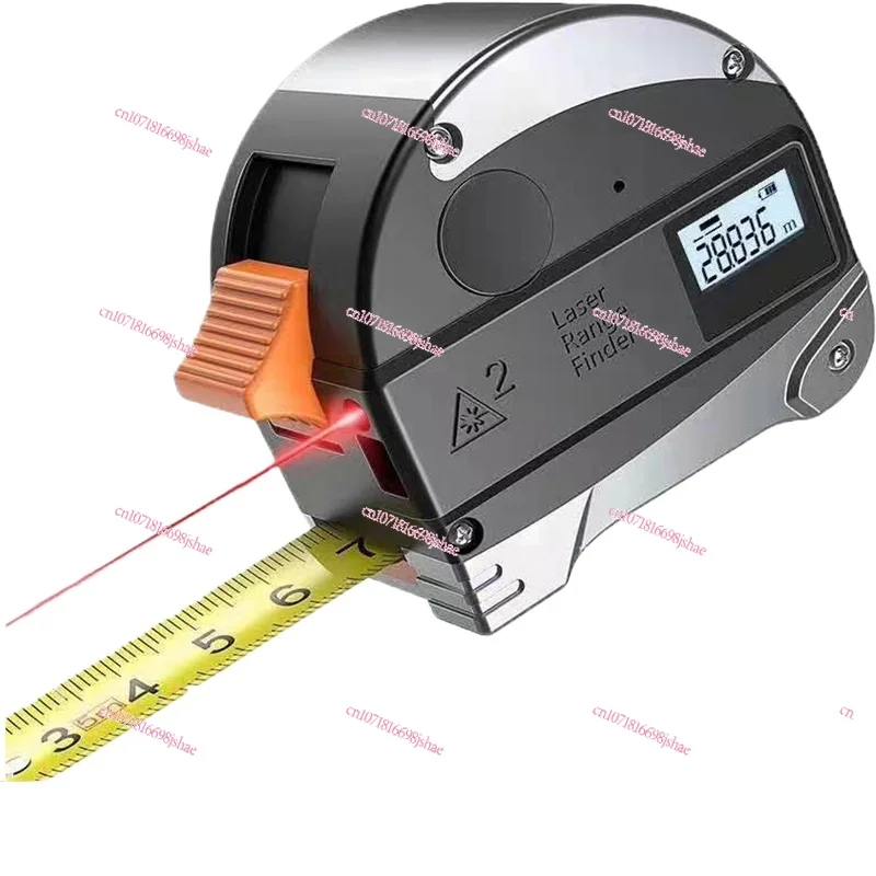 40M High-precision Laser Rangefinder 5m Steel Tape Measure Woodworking Intelligent Pull Ruler Electronic Ruler