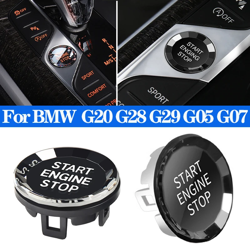 

Crystal Style Car Start Stop Engine Switch Button Cover Buttons Trim For BMW G20 G28 G29 G05 G07 3 Series X5 X7 Z4 2018-2023