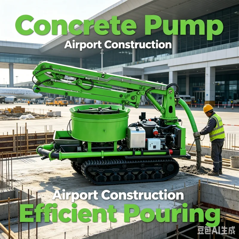 High Efficiency Track Concrete Boom Pump Mixer Highly Mobile 3 In 1 Integrated Cement Placing Equipment For Highway Bridges