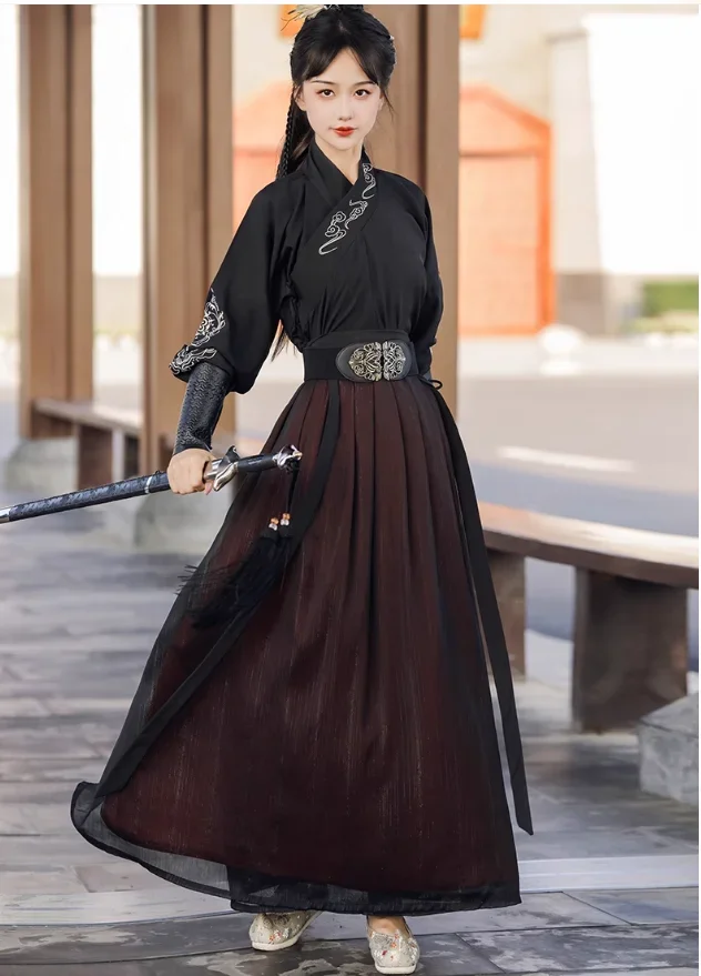 

Dongfang Hanfu Spring and Autumn Xiake Handsome and Cool, Non Ancient Chinese Style Long Dress