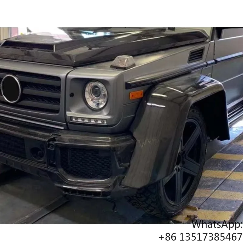 G Class W463 26cm Dry Carbon Over Fender Widen Fender Duct Car Accessories Auto Parts W463 4x4 Car Exteriors view 5