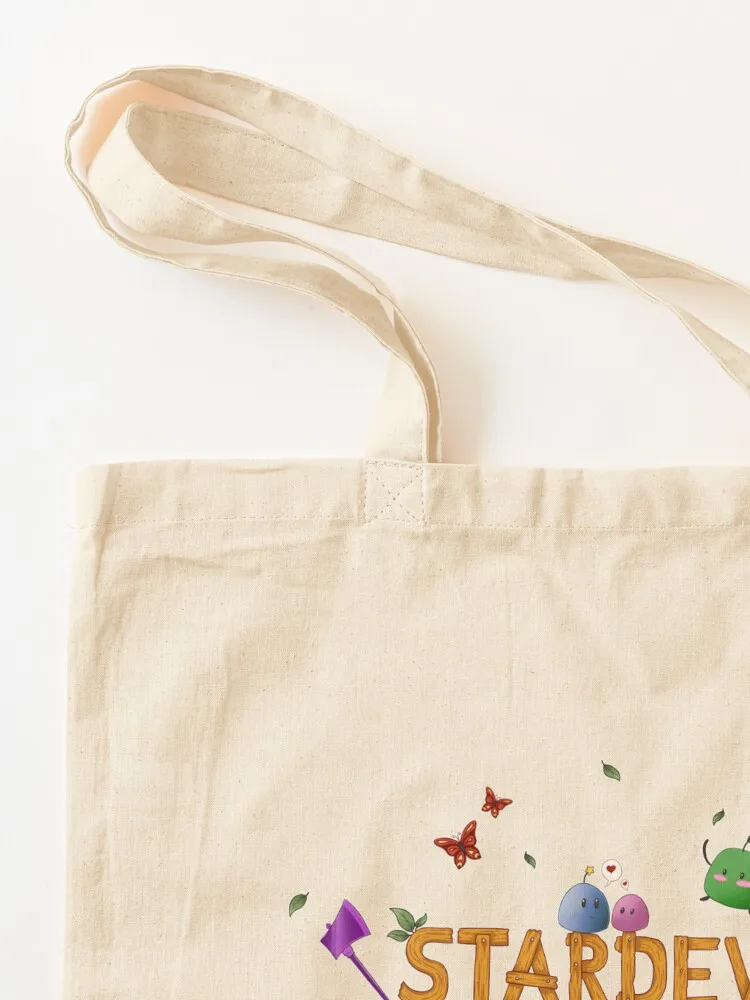 Stardew and Chill Tote Bag حقائب هدايا حقيبة يد نسائية حقيبة تسوق شعار حقيبة تسوق بعجلات