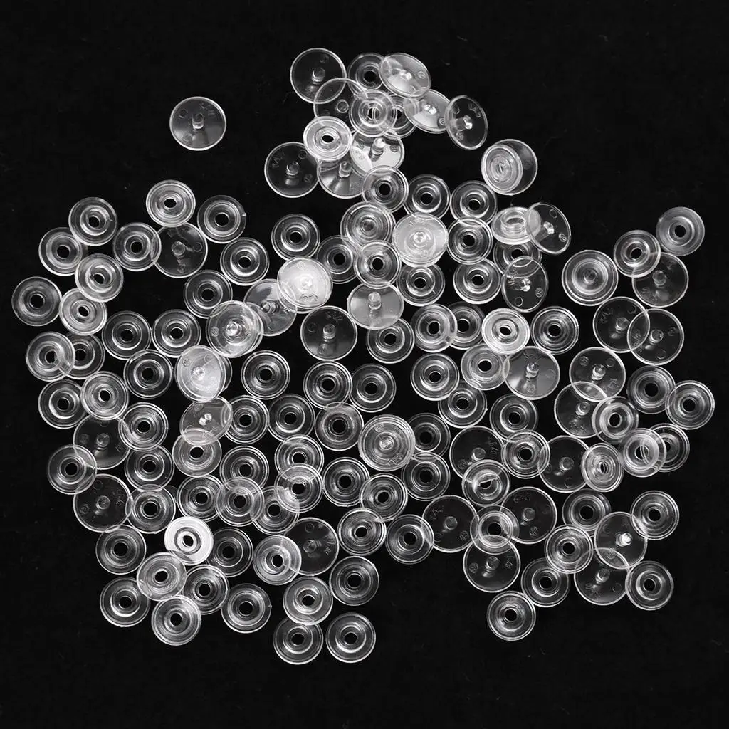Snap Fasteners Set Resin Popper Buttons Plastic Studs Kit for Crafts Sewing DIY Clothes Bibs Outfit Decoration