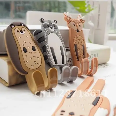 Multifunction Animal Magnetic Hook Fridge Magnet Removable Seamless Sticking Reused Use Hook Can Washed Wall Holder Home Decor