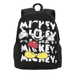 Domena publiczna Mickey Mouse Cartoon Women plecak Mochila dzieci plecak komputerowy nastoletni torba podróżna na ramię