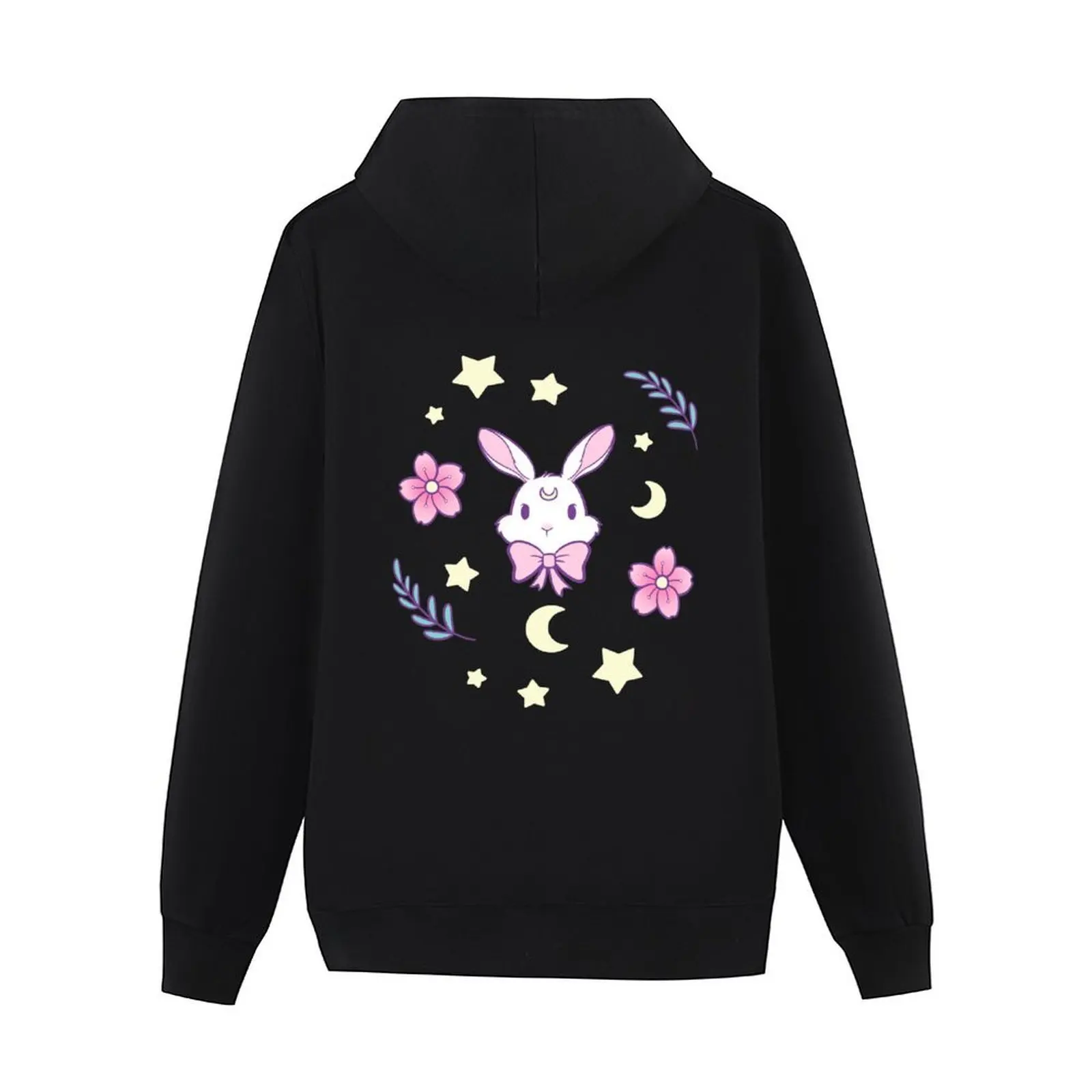 Coelhinho Sakura |   Nikury moletom com capuz roupas de outono roupas de outono masculinas roupas de inverno homens usam moletom com capuz