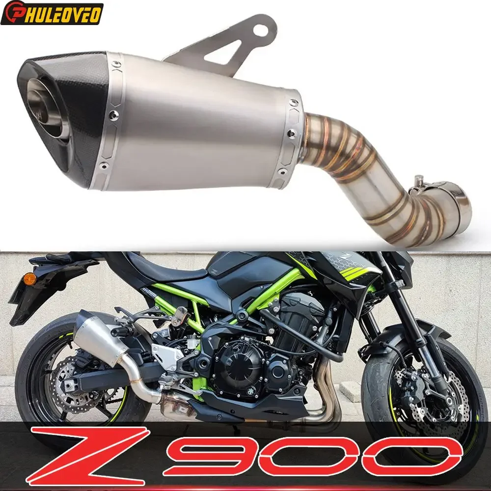 

Для Kawasaki Z900 2017-2019 Z900 A2 2018-2024 Z900E 2017-2018 без шнуровки мотоциклетный глушитель среднего звена