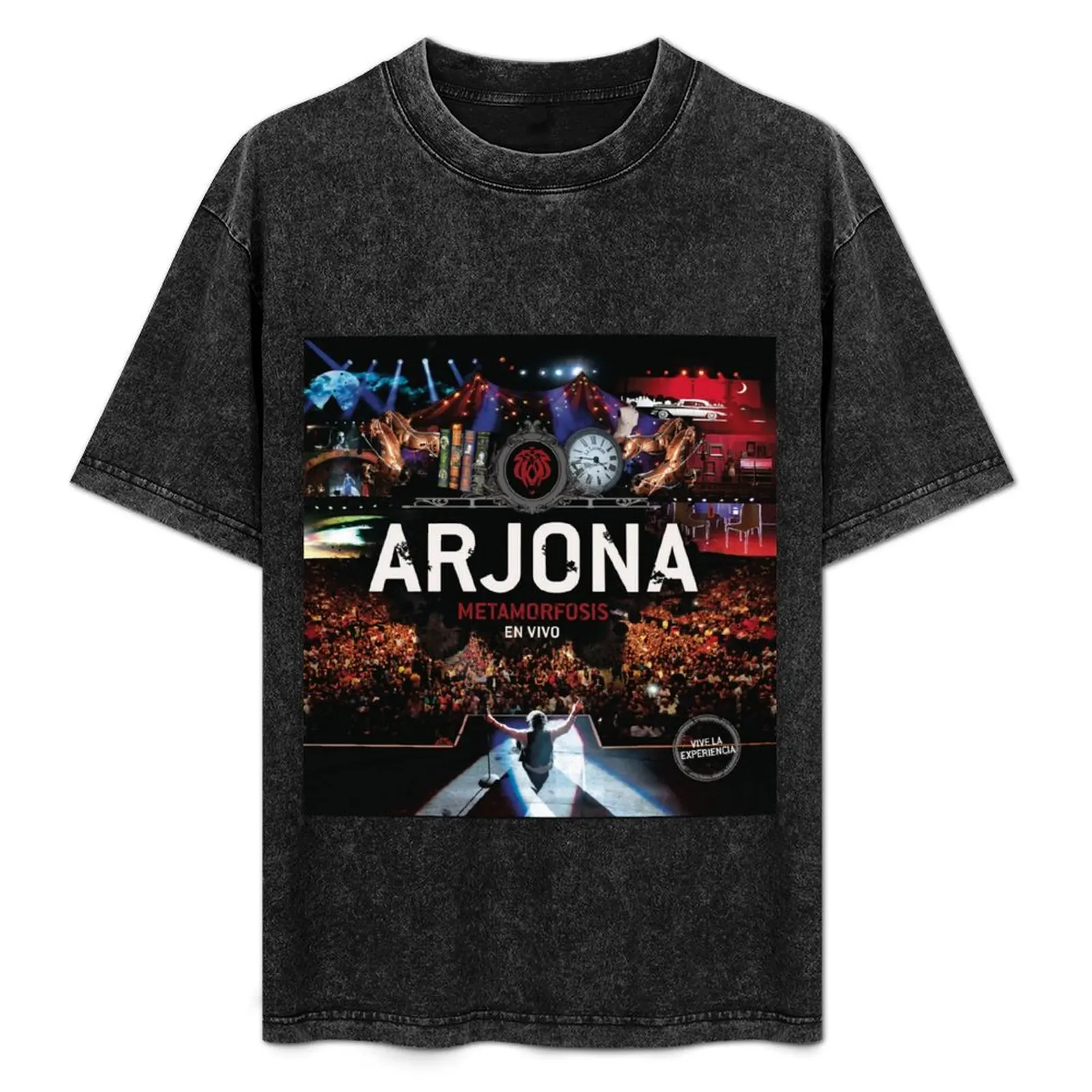 Camiseta ligera de vacaciones con diseño de Ricardo Arjona metamorfosis en vivo