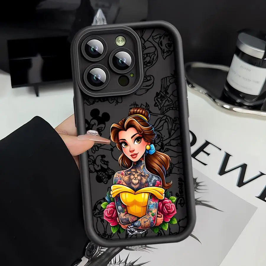 Etui na iPhone 13 Pro MAX 15 Plus 12 Mini 16e 16 Plus XS XR 11 17 Air 14 11Pro Miękkie TPU Ariel Księżniczka