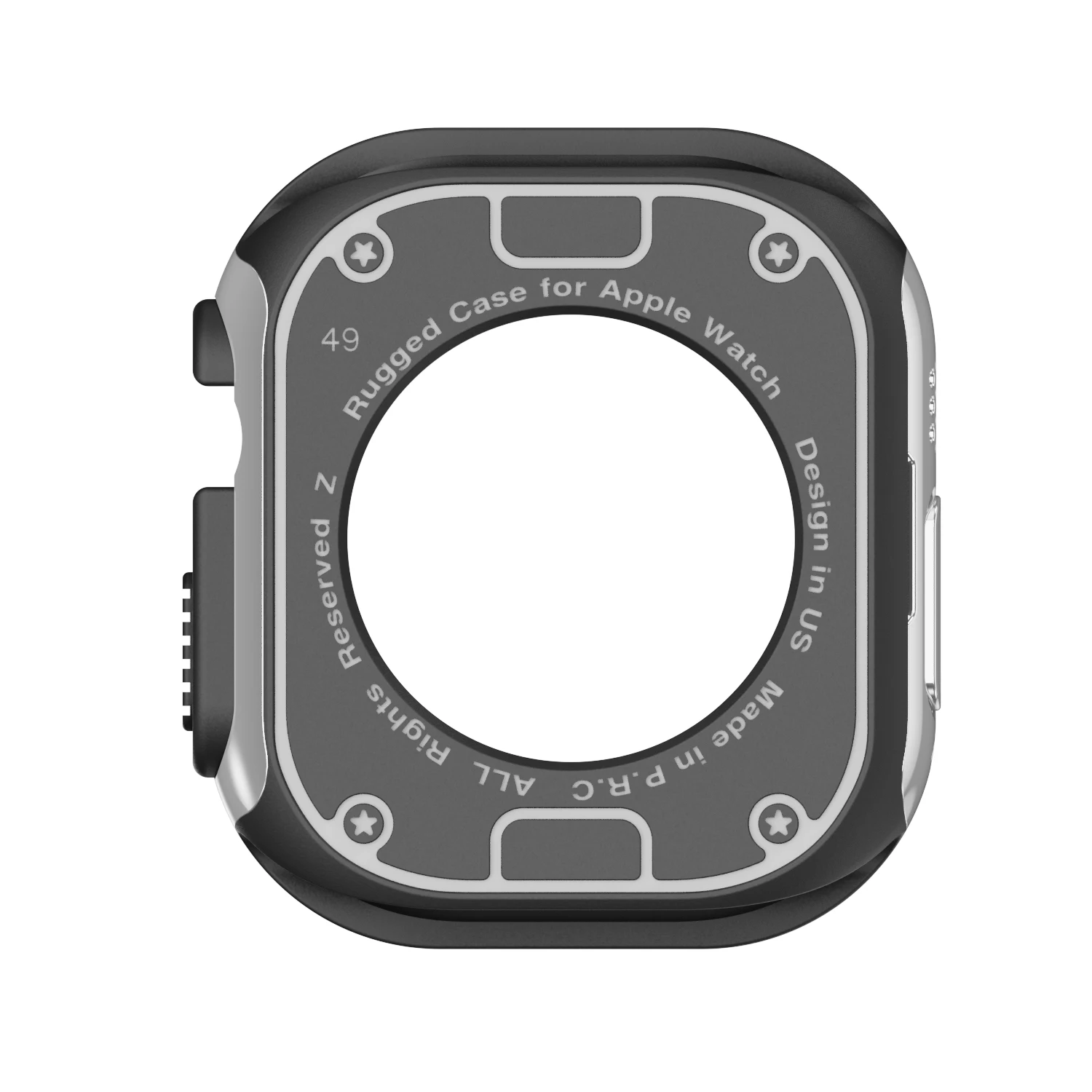 Capa para apple watch série 11/10/9/8/7/se/6/5/4 ultra 46mm 40 44 49mm 42 45mm tpu + pc protetor à prova de choque para iwatch