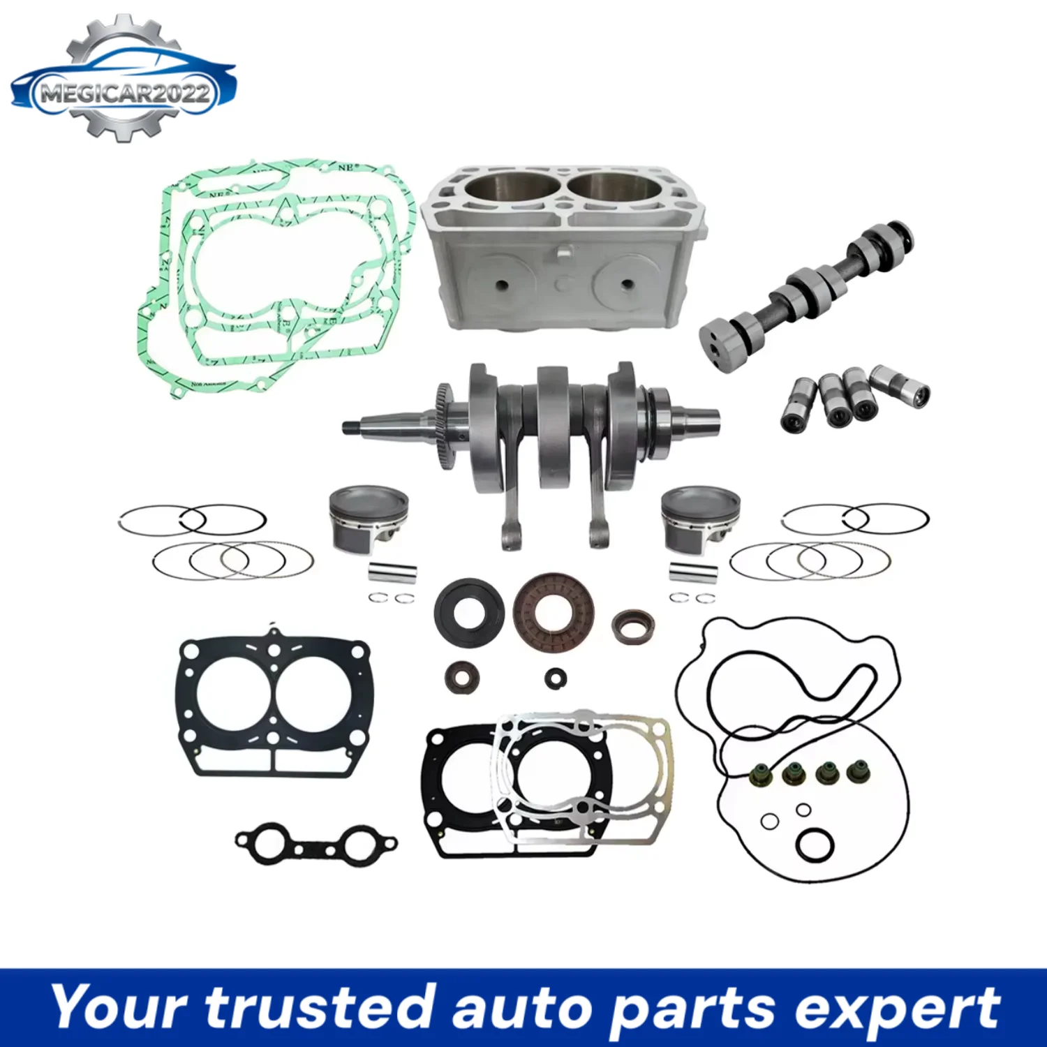 Motor Engine Parts Crankshaft Cylinder Gasket Racing Camshaft Set For Polaris RZR Ranger Sportsman 800 2007-2014 OEM 1204334