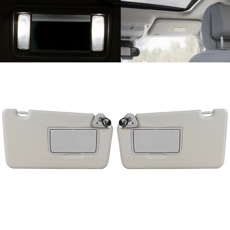 Car Roof Front Sunvisor For Renault Koleos 2008 2009-2016 Sun Visor Sunvisor With Makeup Mirror Light 964005494R 96401JY65A