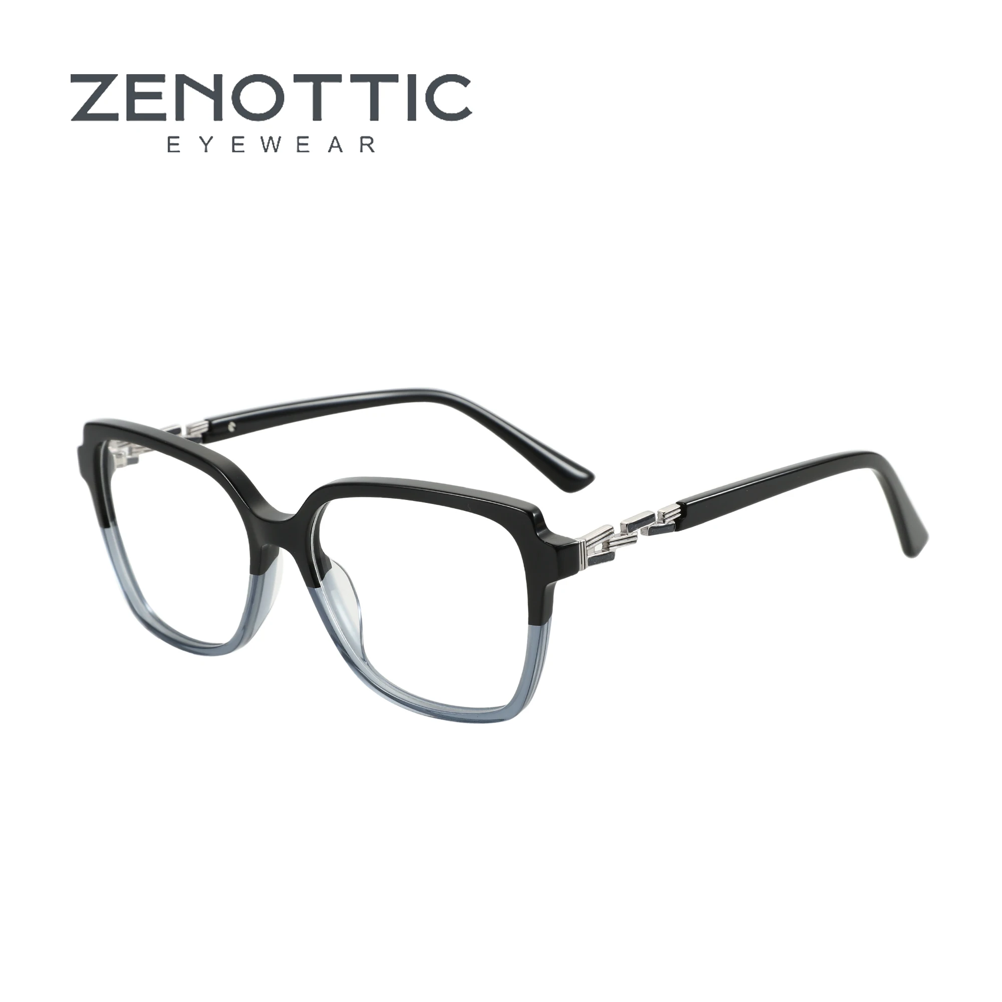 

ZENOTTIC Women's Butterfly Optical Eyeglasses Frames Spring Leg Fashion Eyewear Acetate Non-Prescription Glasses Trend 2024