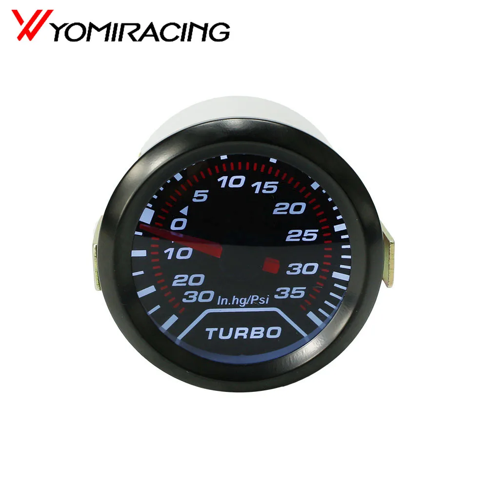 

2" 52mm Turbo Boost Gauge PSI Smoke Dial White Light Interior Dash Gauge Car Meter