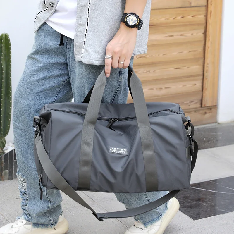 AOTIAN-Bolso de hombro grande para hombre, bandolera de nailon para deportes al aire libre, gimnasio, equipaje de mano, bolsa de viaje