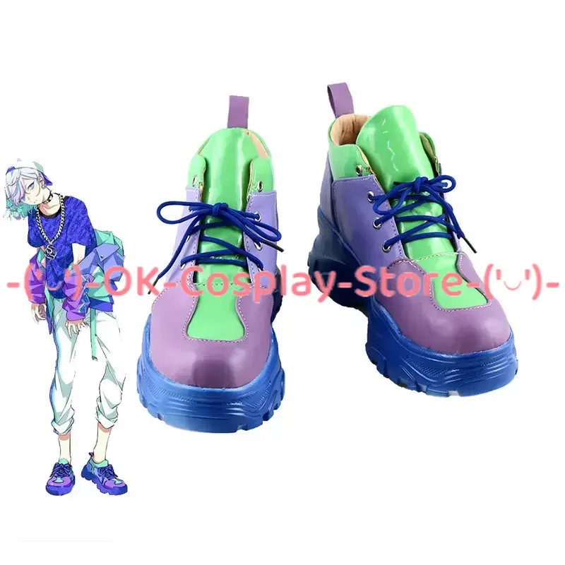 KAMI OKE-Chaussures de Cosplay du Jeu Paradox Live Y1,500, Bottes de Carnaval d'Halloween, Accessoire sur Mesure