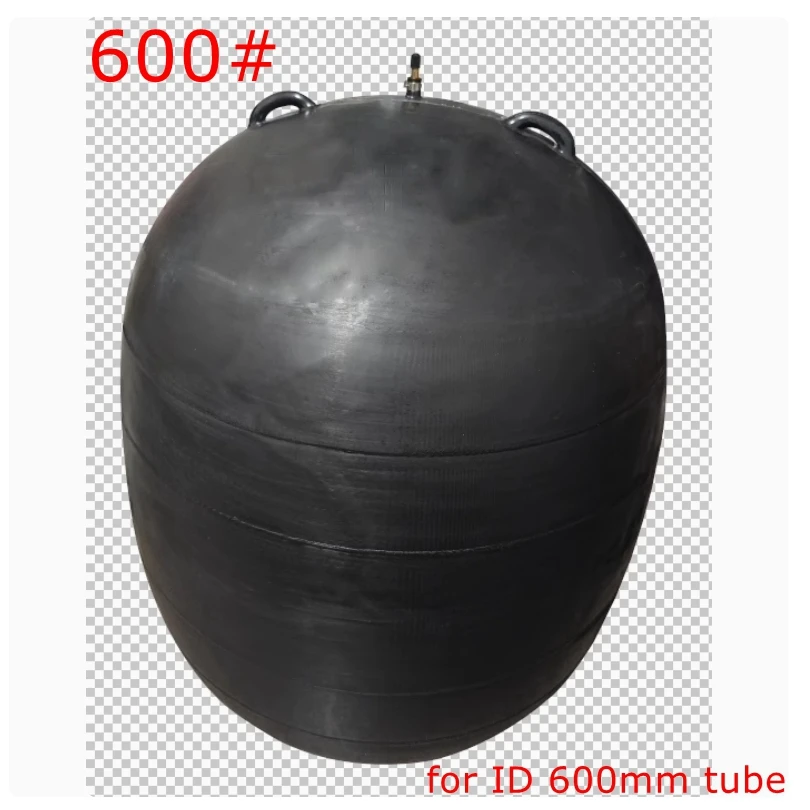 Rubber Water Blocking Airbag Pipeline Leak Sealing Device Pressure Test Ball Fit 600mm ID Pipe