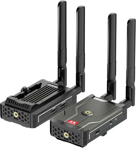 HDMI 앰프 스위치 HDR HDMI2.0 분배기, PS4 애플 TV XBox PS5 용, 2023 베스트 4K HDMI 2.0 분배기, 1 in 2 out 9 무선 HDMI 어댑터, 1080P TV, DSLR, 프로젝터 및 노트북용 낮은 대기 시간 송신기 및 리시버