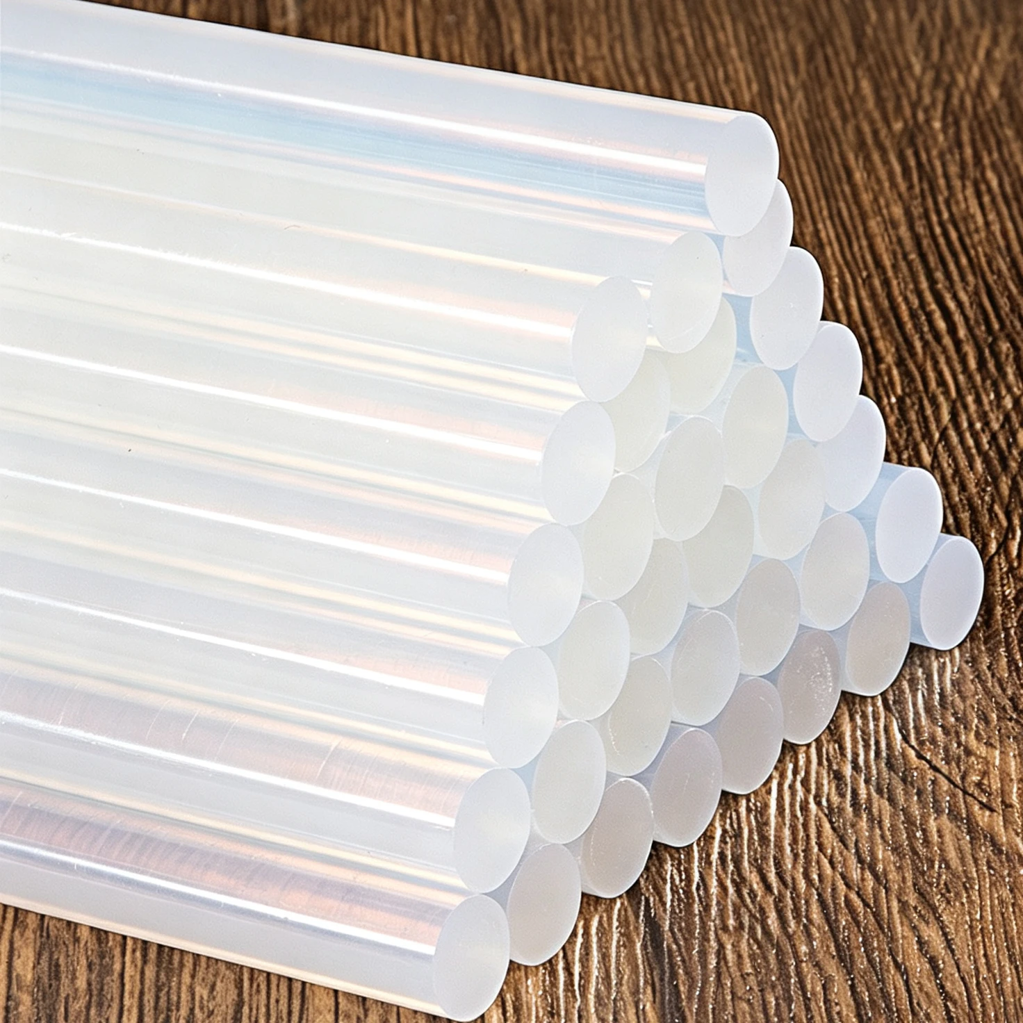 7mm Hot Melt Glue Sticks for Crafting, 20cm Long Clear Adhesive, 25-Pack for 20W Glue Guns