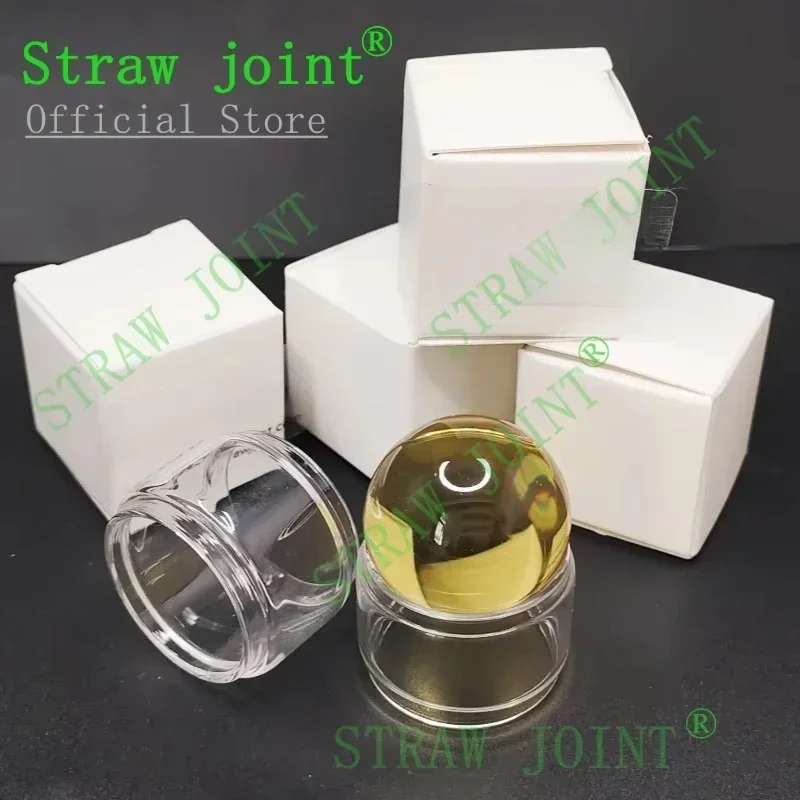 ID26-ID27mm 10PCS Clear Bubble Glass Base Tube Replacement Decorative Accessory