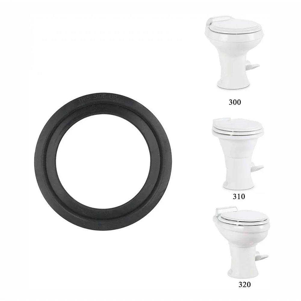 385311658 Toilet Flush Ball Seal for Dom-etic 300/310/320 RV Motorhome Trailer Toilets Gaskets Replacement Black Rubber 100mm