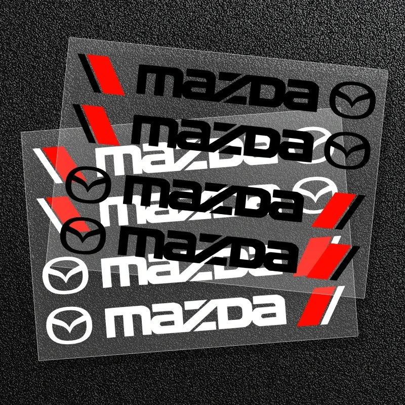 

4Pcs Auto Decoration Car Door Handle Logo Stickers Rearview Mirror Decals For Mazda CX-3 Bk CX-5 MS Speed 5 6 2 3 CX30 MX-5