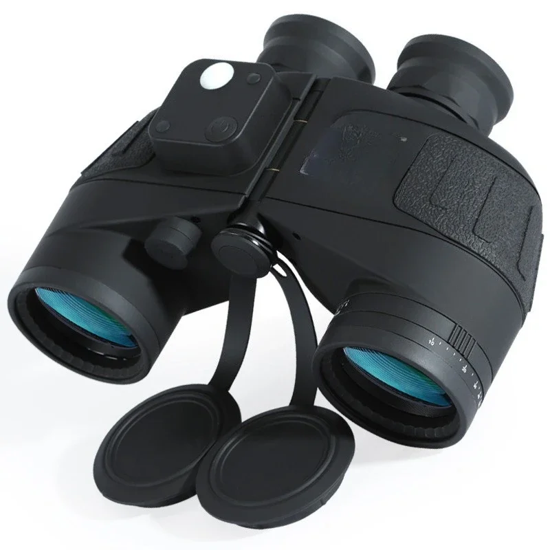 10X50 binoculars high definition low light night vision outdoor photo nautical compass telescope